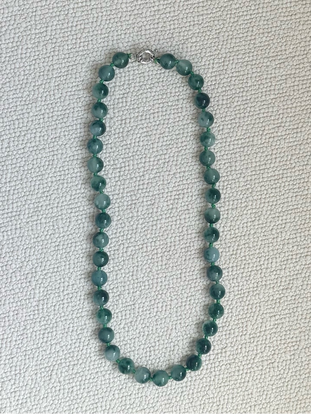 NWOT Tuckernuck Spotted Green Jade Necklace
